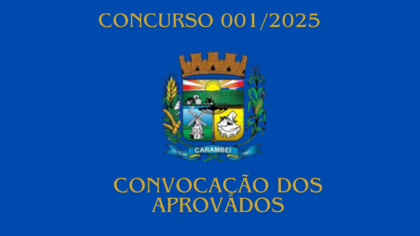 📣 Câmara Municipal de Carambeí convoca aprovados no concurso para Analista Administrativo