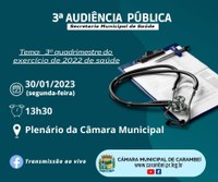 Audiência Pública - Secretaria Municipal de Saúde