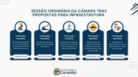 Câmara realiza 8ª Sessão Ordinária com foco em infraestrutura urbana