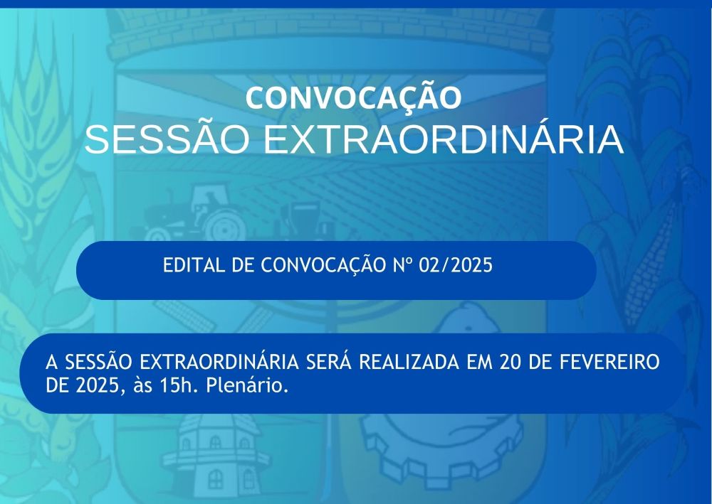 CONVOCAÇÃO PARA SESSÃO EXTRAORDINÁRIA