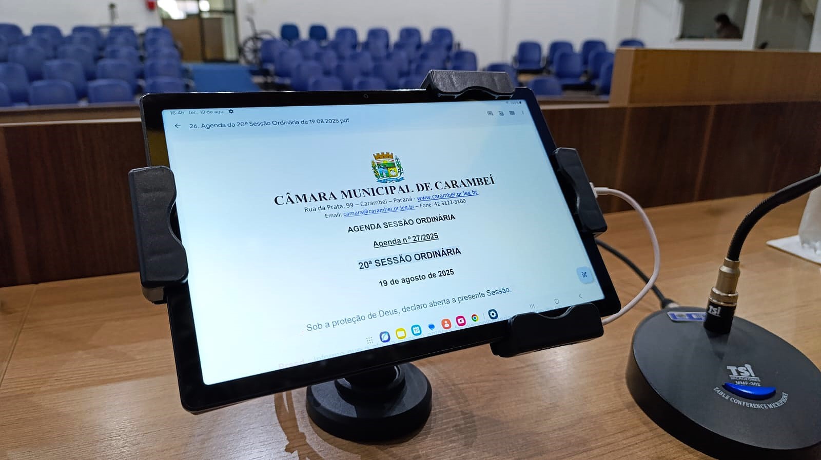 Legislativo realiza 20ª Sessão Ordinária