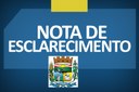 NOTA DE ESCLARECIMENTO NOTA DE ESCLARECIMENTO