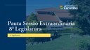 Pauta da 8ª Sessão Extraordinária da 8ª Legislatura
